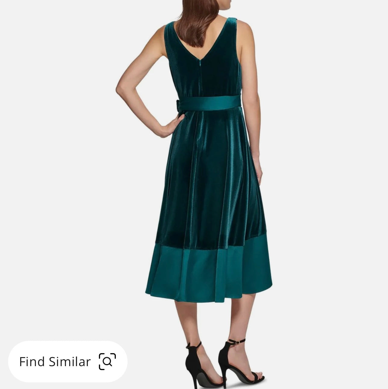 Designer Womens Velvet Midi Wrap Dress