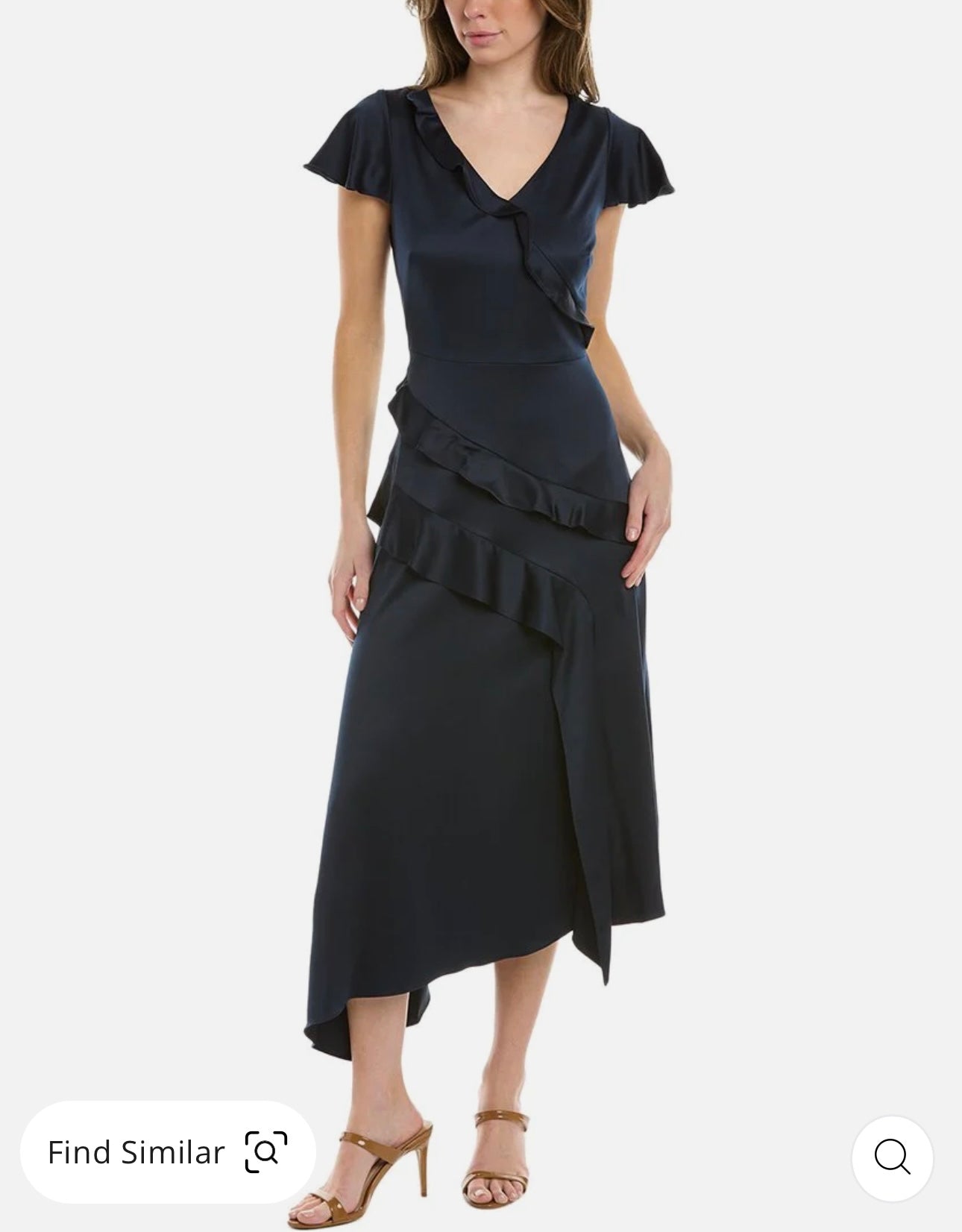 Flutter Sleeve Midi Dress Villafran Boutique Flutter Sleeve Midi Dress Villafran Boutique