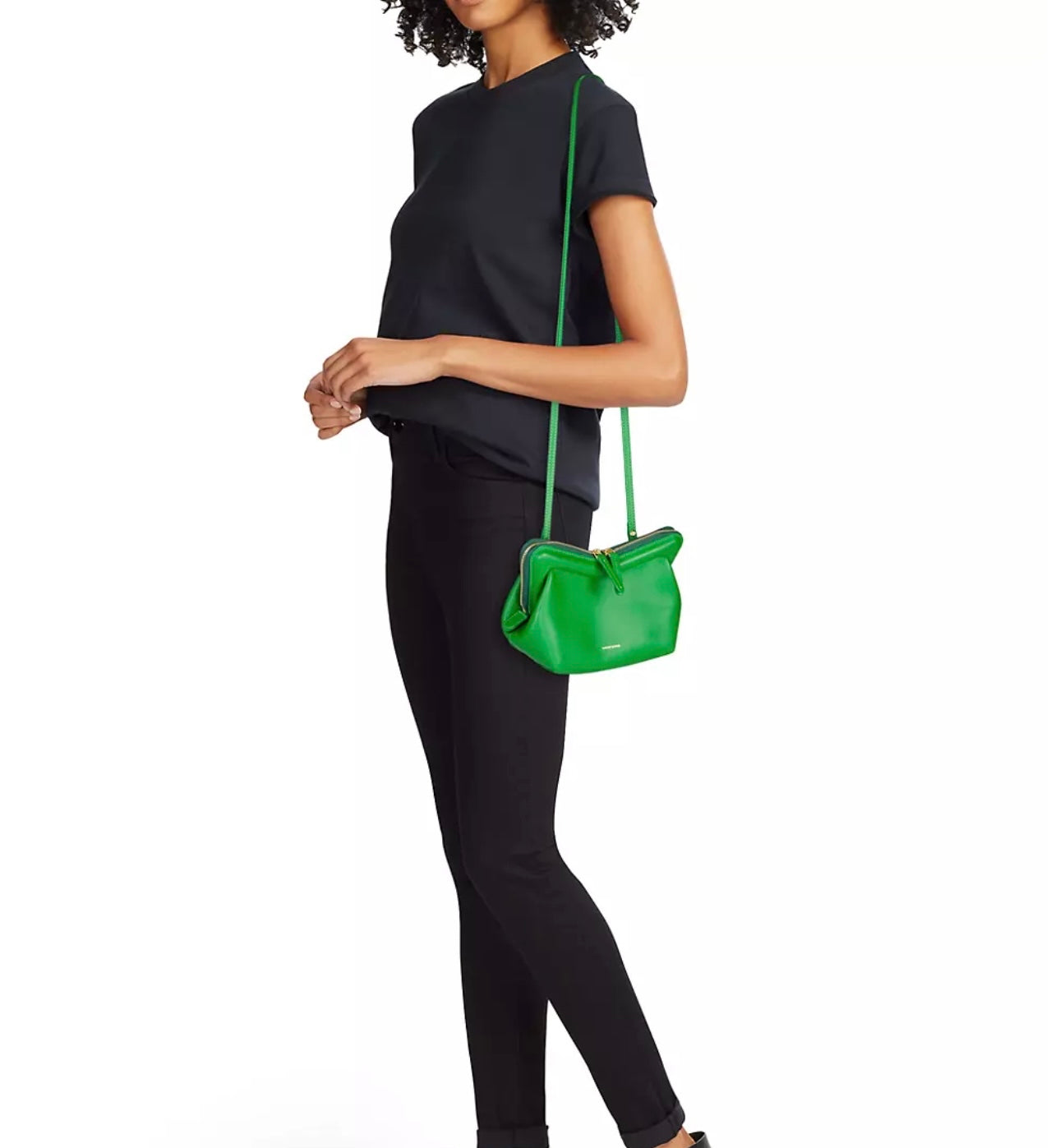 PREMIER DESIGNER
Mini M Frame Leather Crossbody Bag