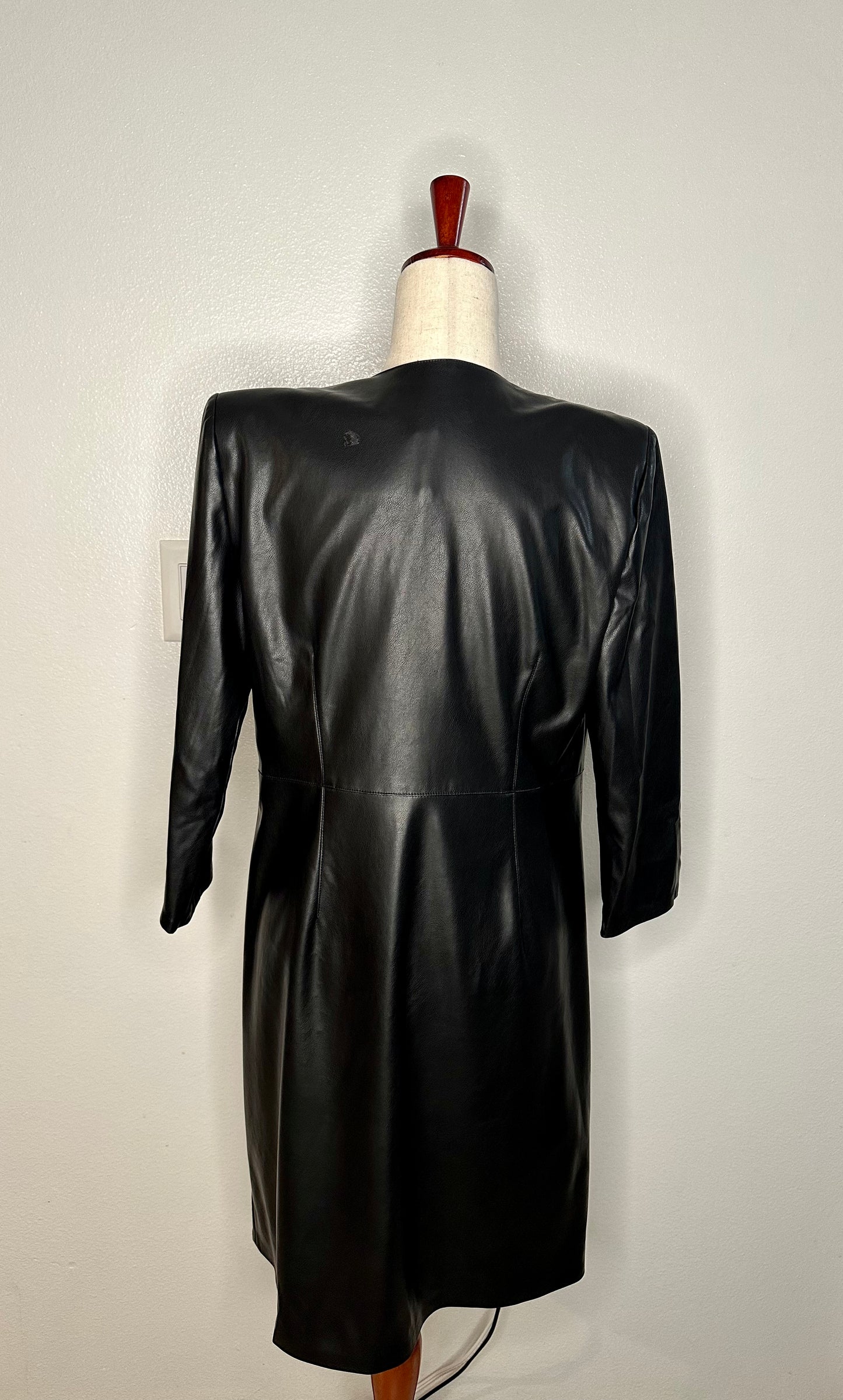 Designer Faux Leather Dress