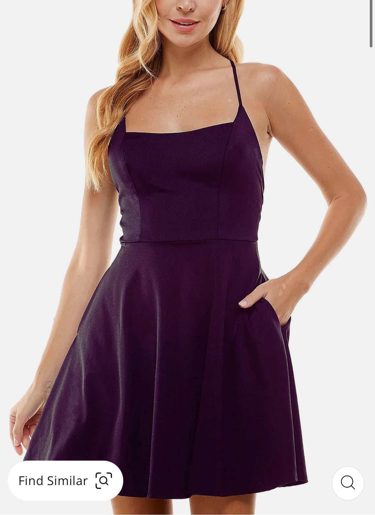 Womens Satin Mini Fit & Flare Dress Villafran Boutique Womens Satin Mini Fit & Flare Dress Villafran Boutique