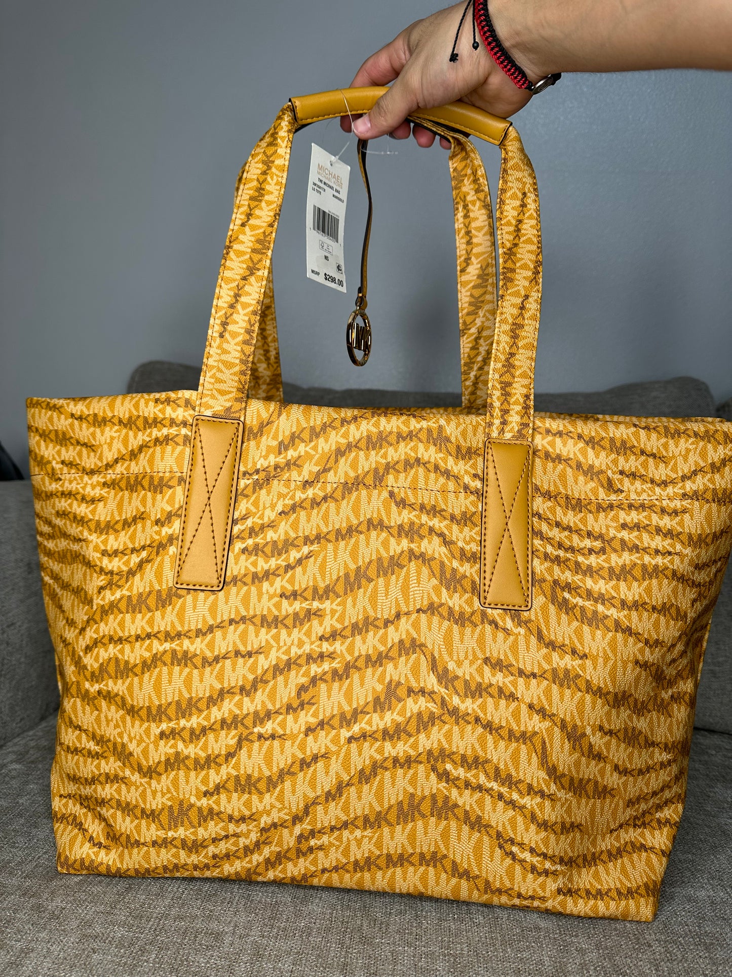 Designer Signature  Large Tote Bag Color Marigold