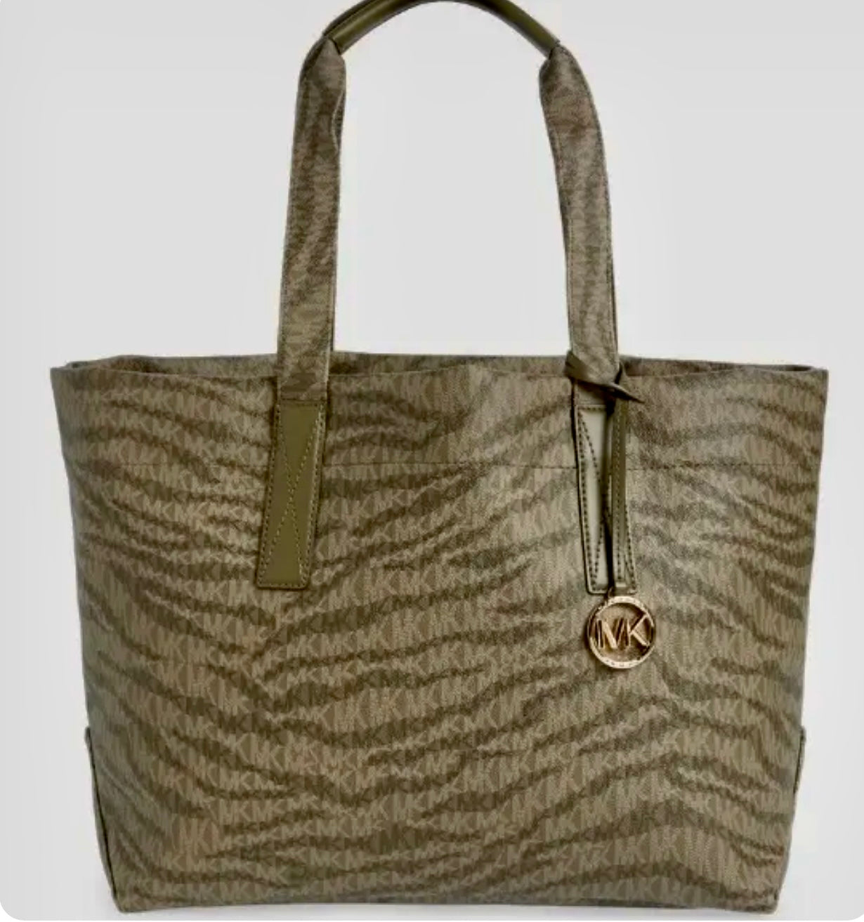 Designer Signature Large Tote Bag Color Olive