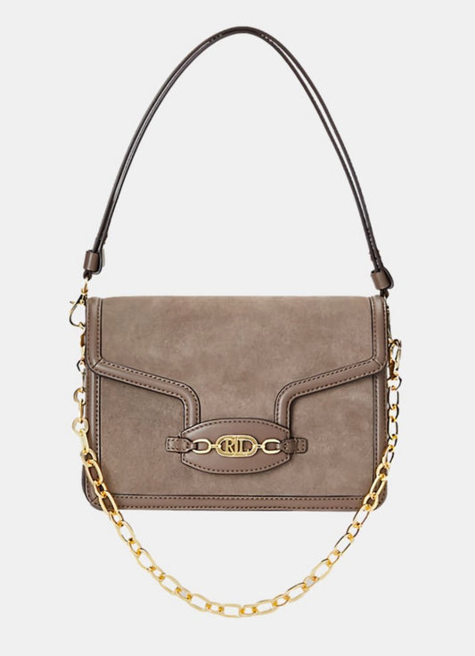 Designer Suede Medium Sydnee Shoulder Bag