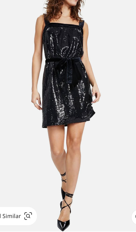 Womens Sequined Mini Cocktail And Party Dress