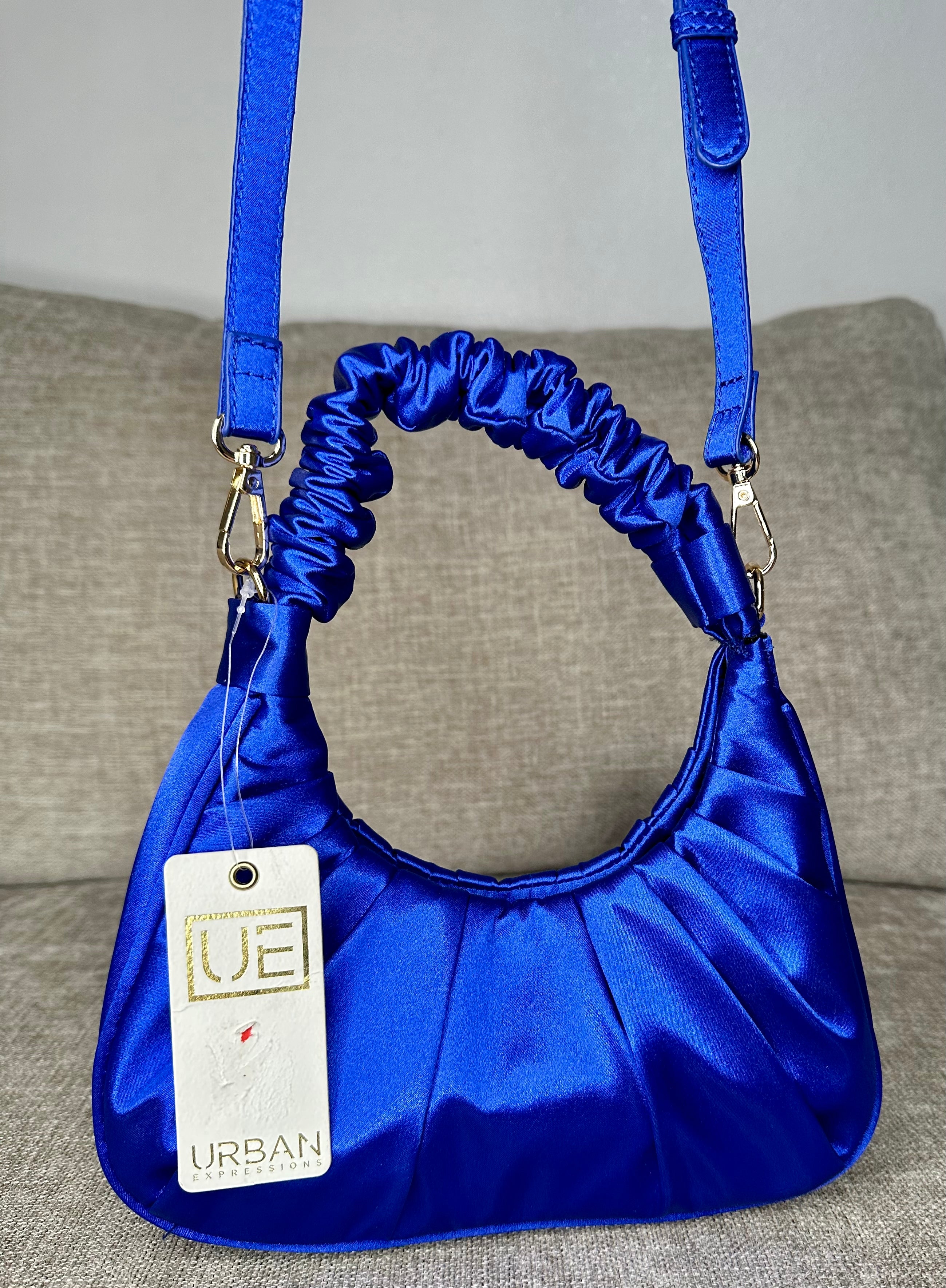 Designer Royal Blue Handbag Villafran Boutique