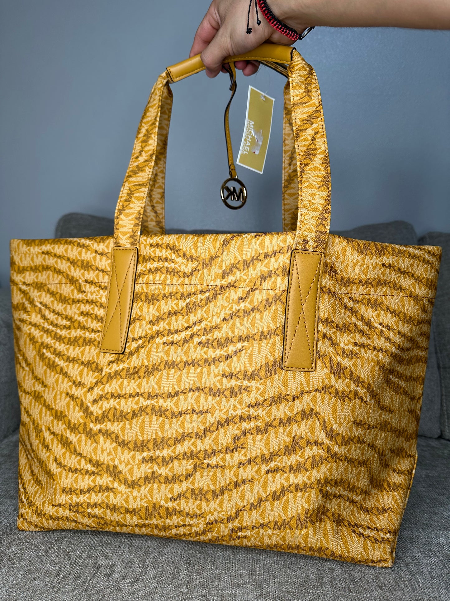 Designer Signature  Large Tote Bag Color Marigold