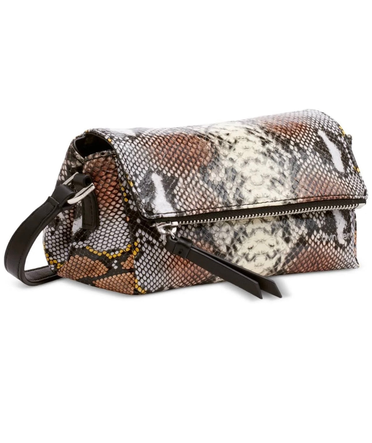 Designer Argo Small Printed Flap Crossbody - Multi Snake