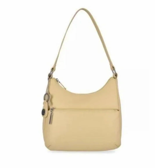 Designer Nappa Classic leather hobo women's shoulder bag -WHEAT/ YELLOW