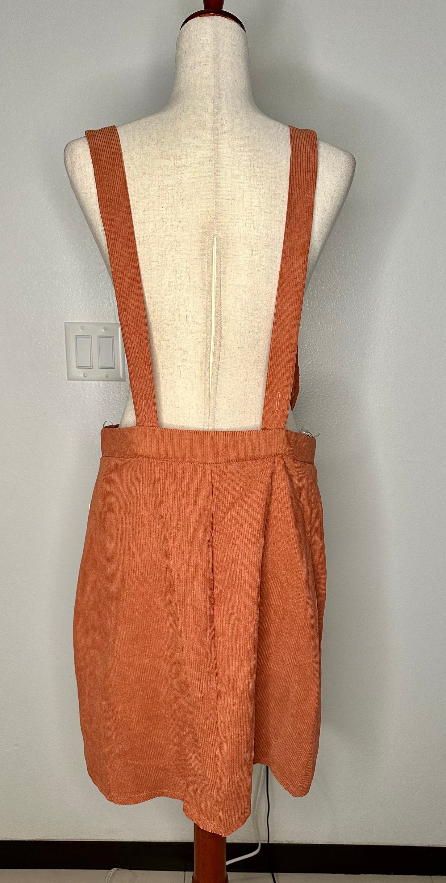 Stretch Corduroy Dress Orange