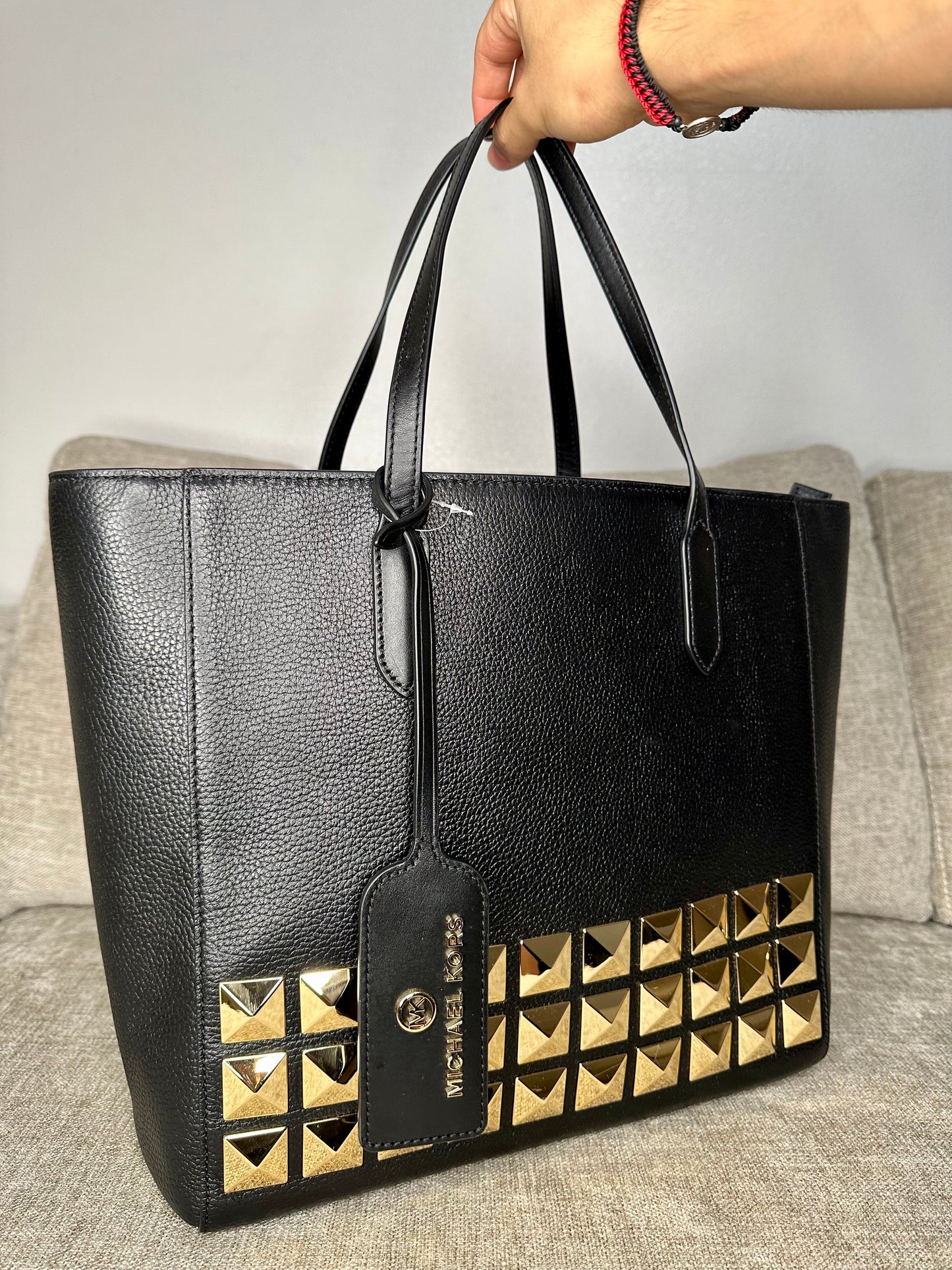 Designer Sinclair Large Studded Tote