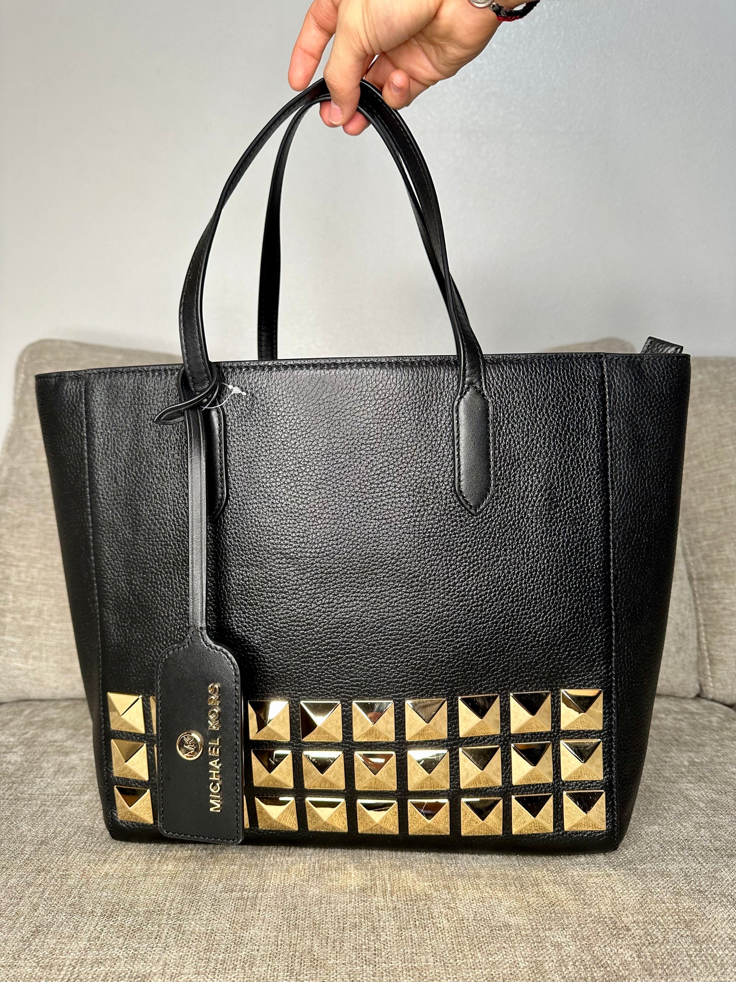 Designer Sinclair Large Studded Tote