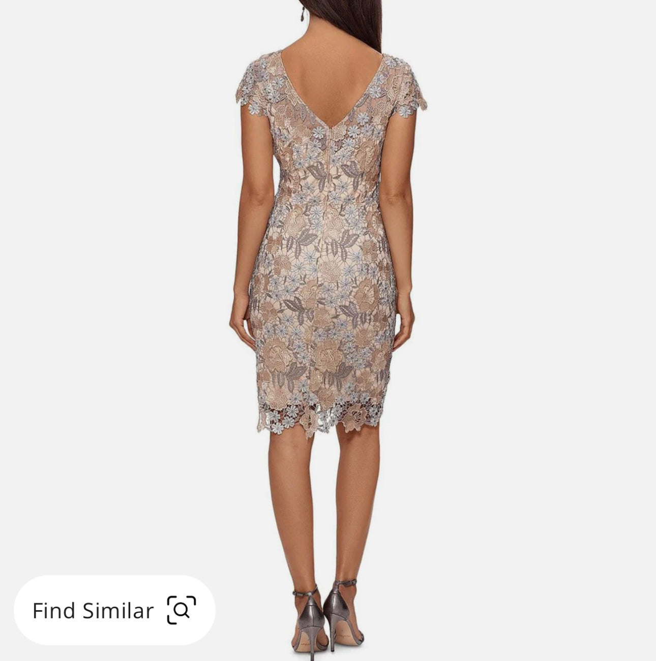 Womens Lace Mini Cocktail And Party Dress