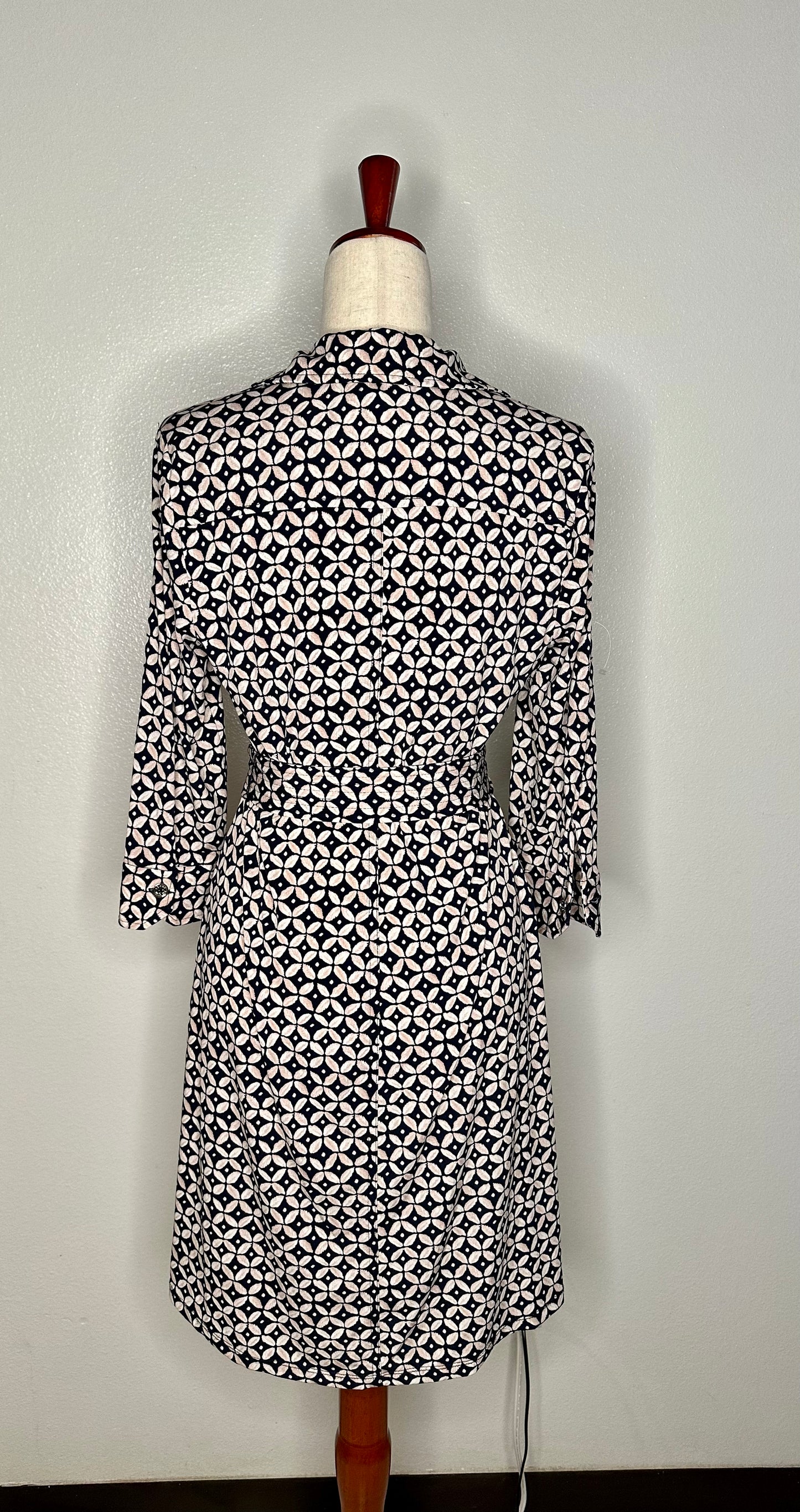 Designer Womens Print Above Knee Shirtdress