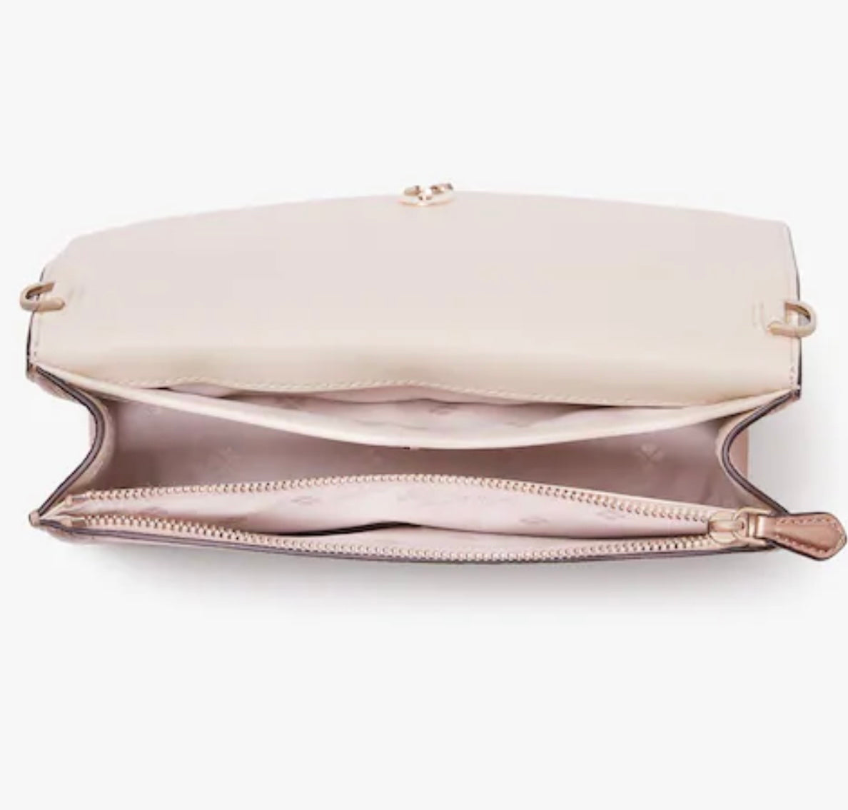 Designer Knott Metallic Flap Crossbody