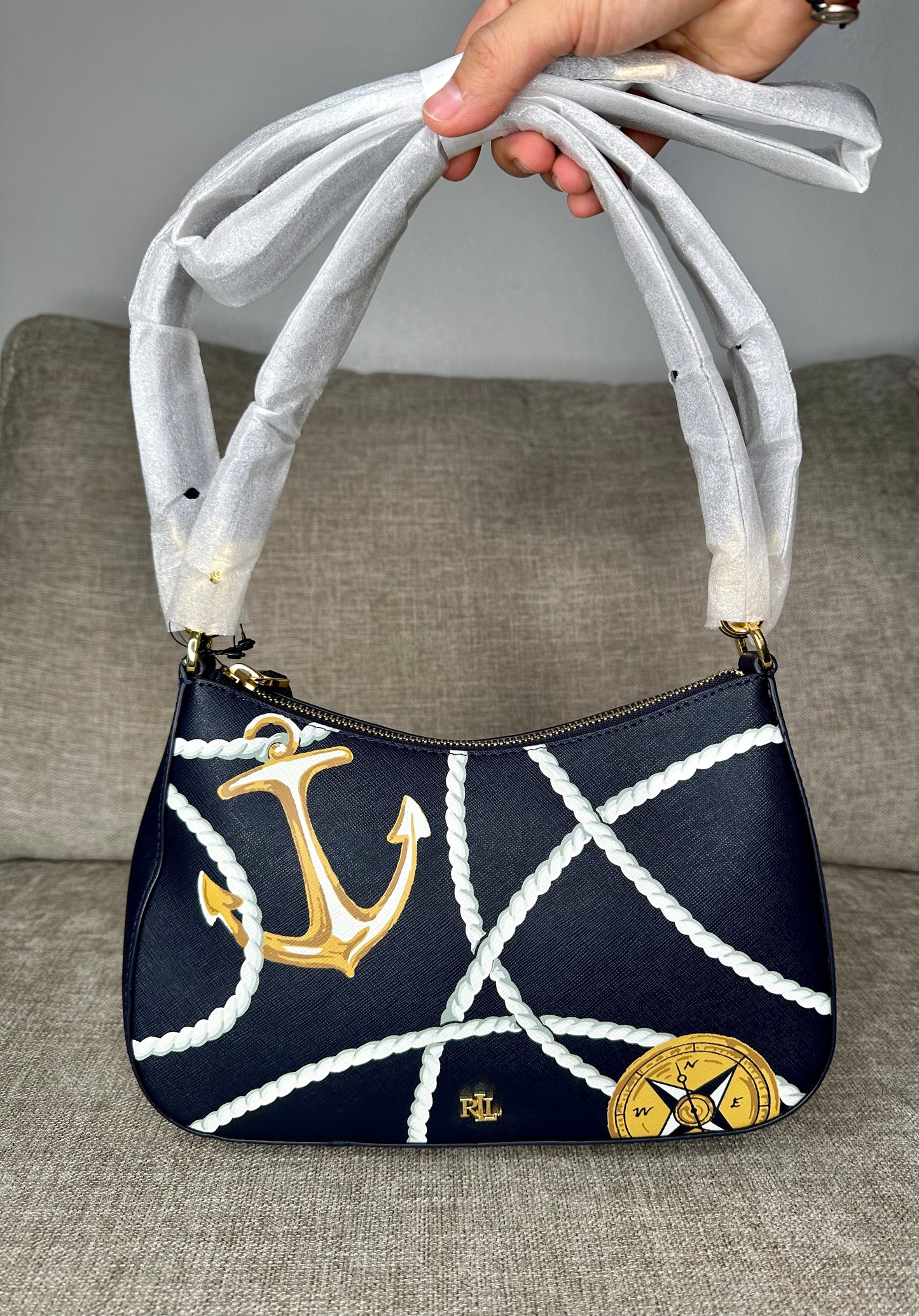 Designer Resort Rope/Navy shoulder bag