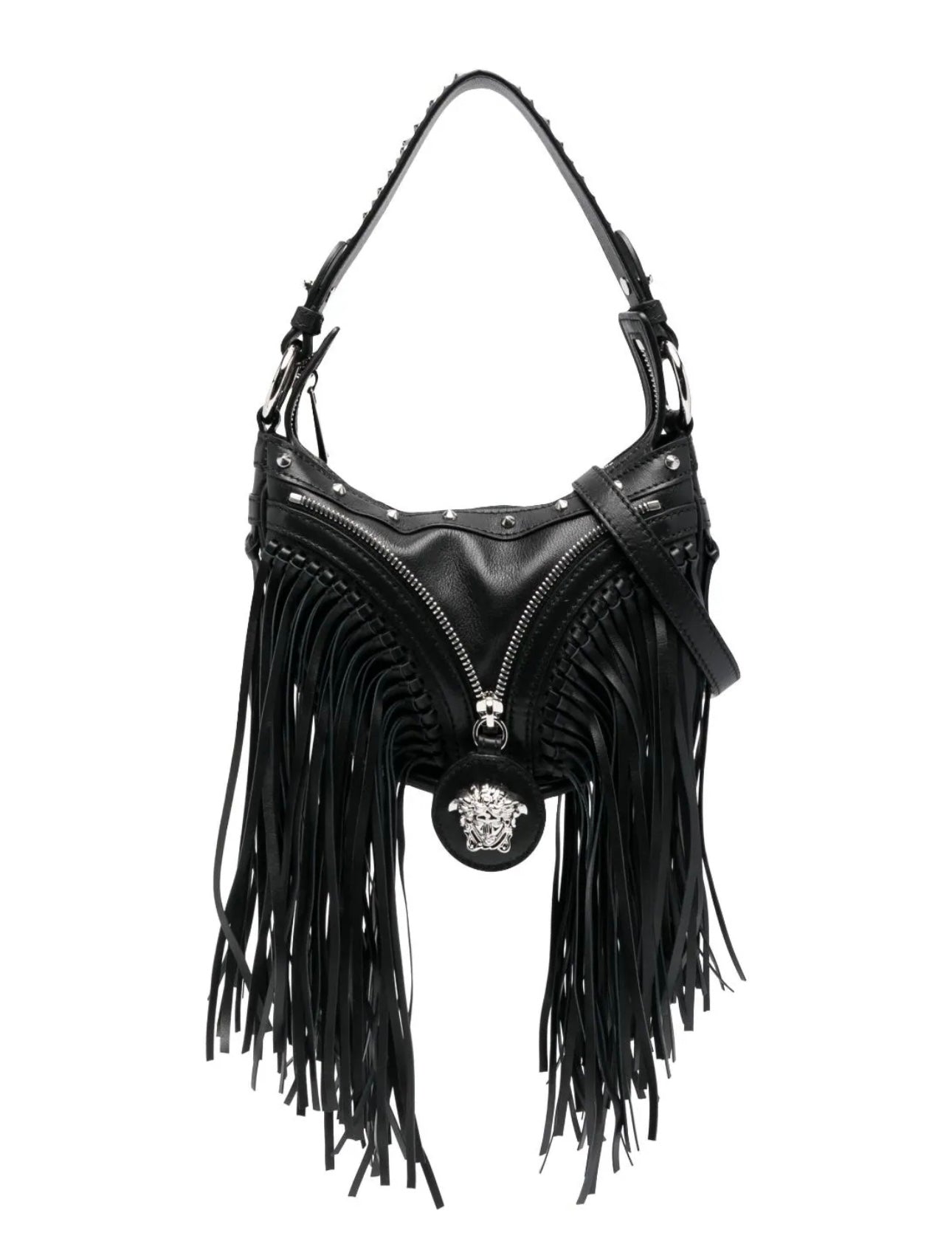 DESIGNER PREMIER BAG
Repeat fringed mini shoulder bag