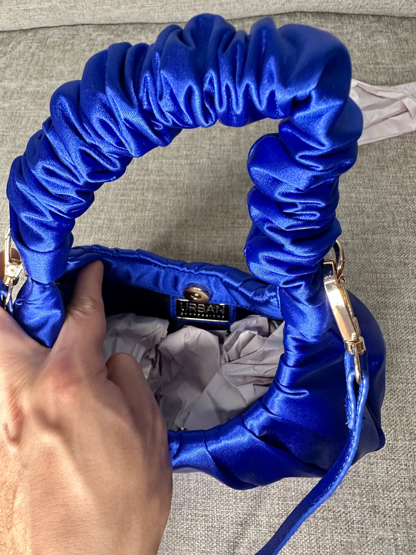 Designer Royal Blue Handbag